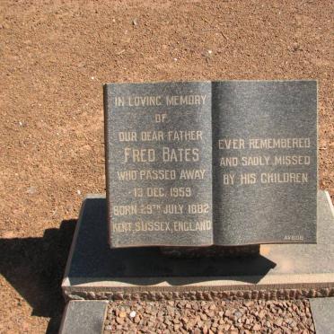 BATES Fred 1882-1959