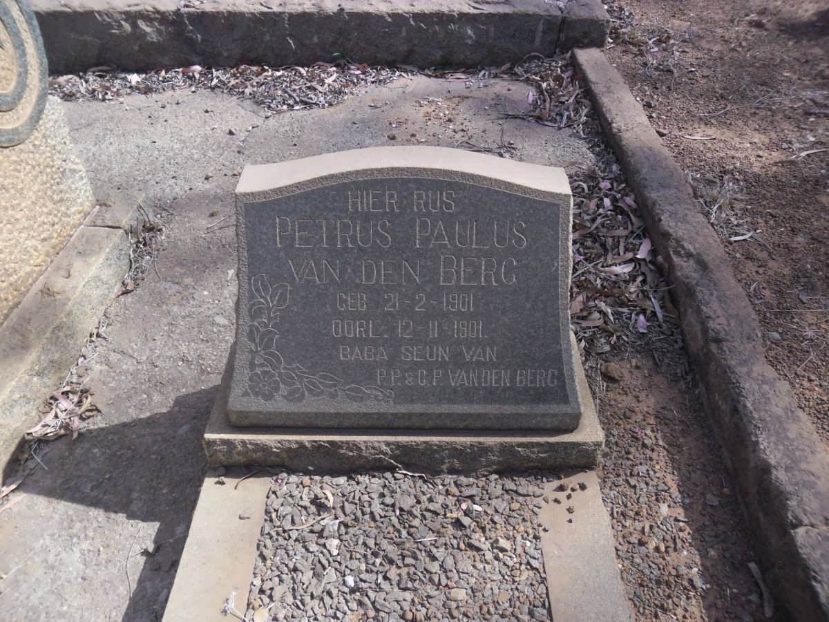 BERG Petrus Paulus, van den 1901-1901
