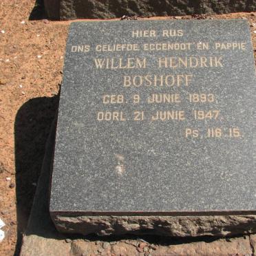 BOSHOFF Willem Hendrik 1893-1947