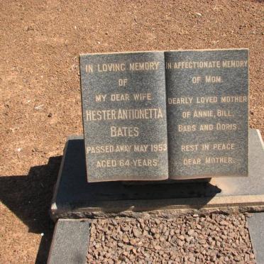 BATES Hester Antionetta -1953