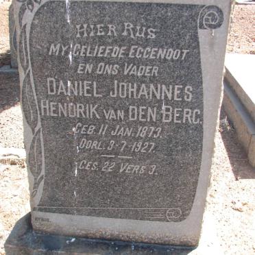 BERG Daniel Johannes Hendrik, van den 1873-1927