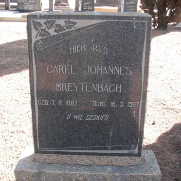 BREYTENBACH Carel Johannes 1887-1967