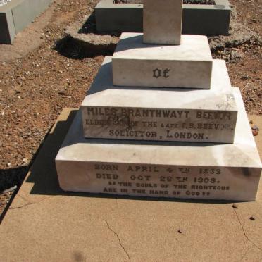 BEEVOR Miles Branthwayt 1833-1909