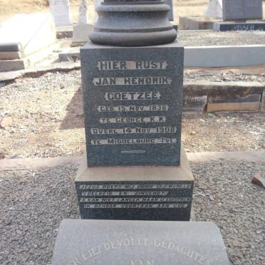 COETZEE Jan Hendrik 1838-1908 &  Maria Elizabeth Magdalena Johanna nee GELDENHUIS 1843-1920 #1