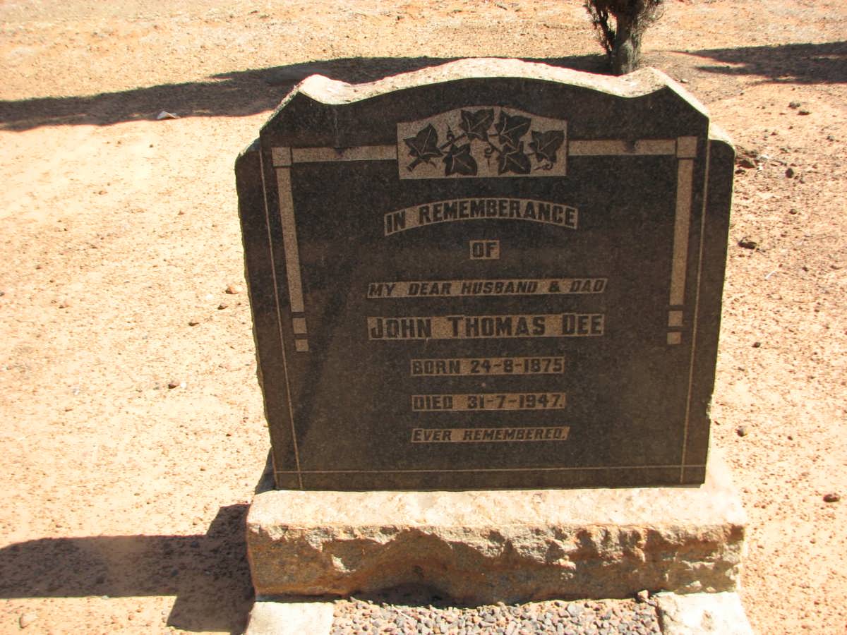 DEE John Thomas 1875-1947