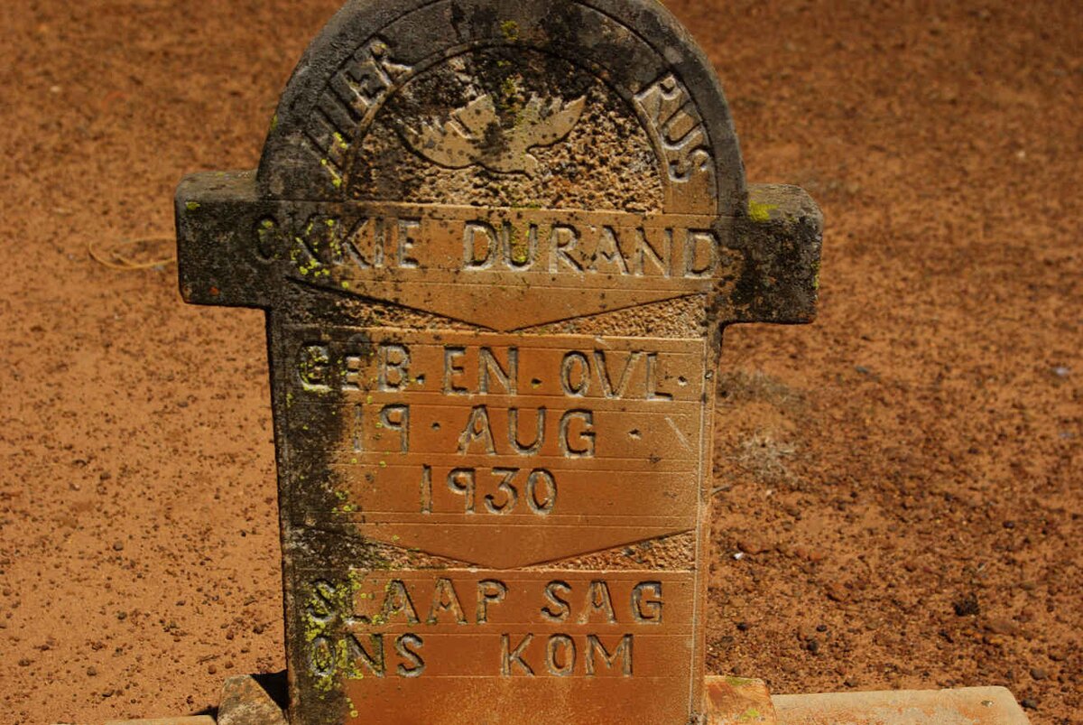 DURAND Okkie 1930-1930