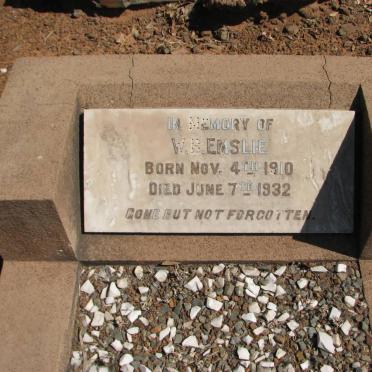 EMSLIE W.B. 1910-1932