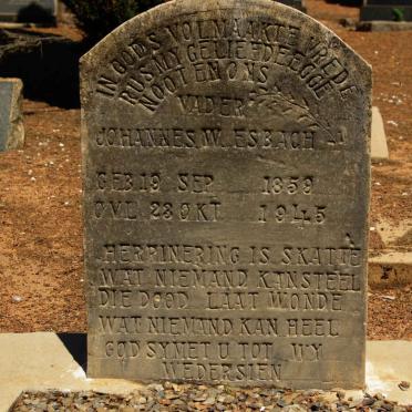 ESBACH Johannes W. 1859-1945