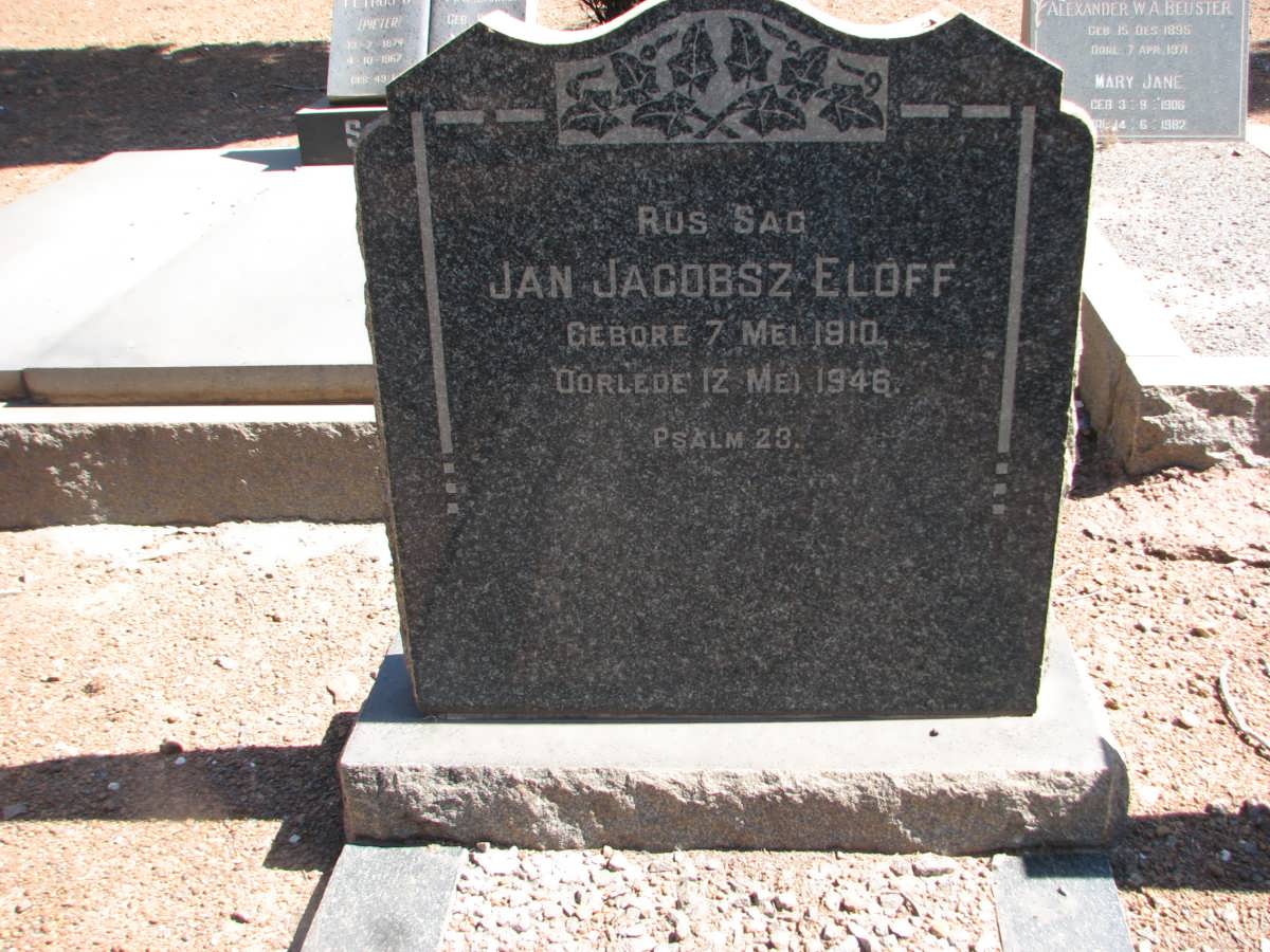 ELOFF Jan Jacobsz 1910-1946