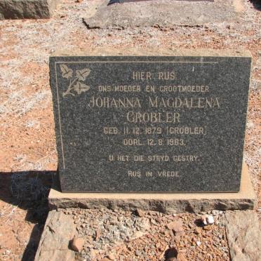 GROBLER Johanna Magdalena nee GROBLER 1879-1963
