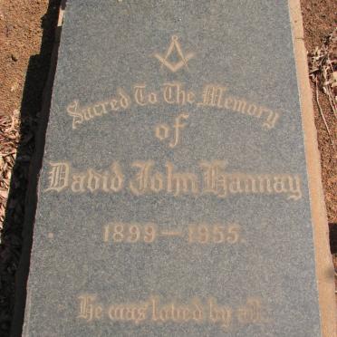 HANNAY David John 1899-1955