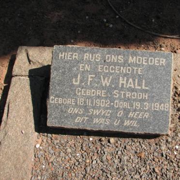 HALL J.F.W. nee STROOH 1902-1948