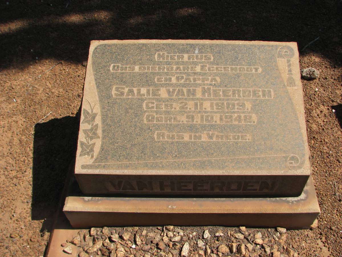 HEERDEN Salie, van 1909-1948