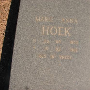 HOEK Marie Anna 1902-1982