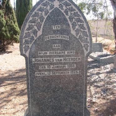 HEERDEN Johannes, van 1908-1925