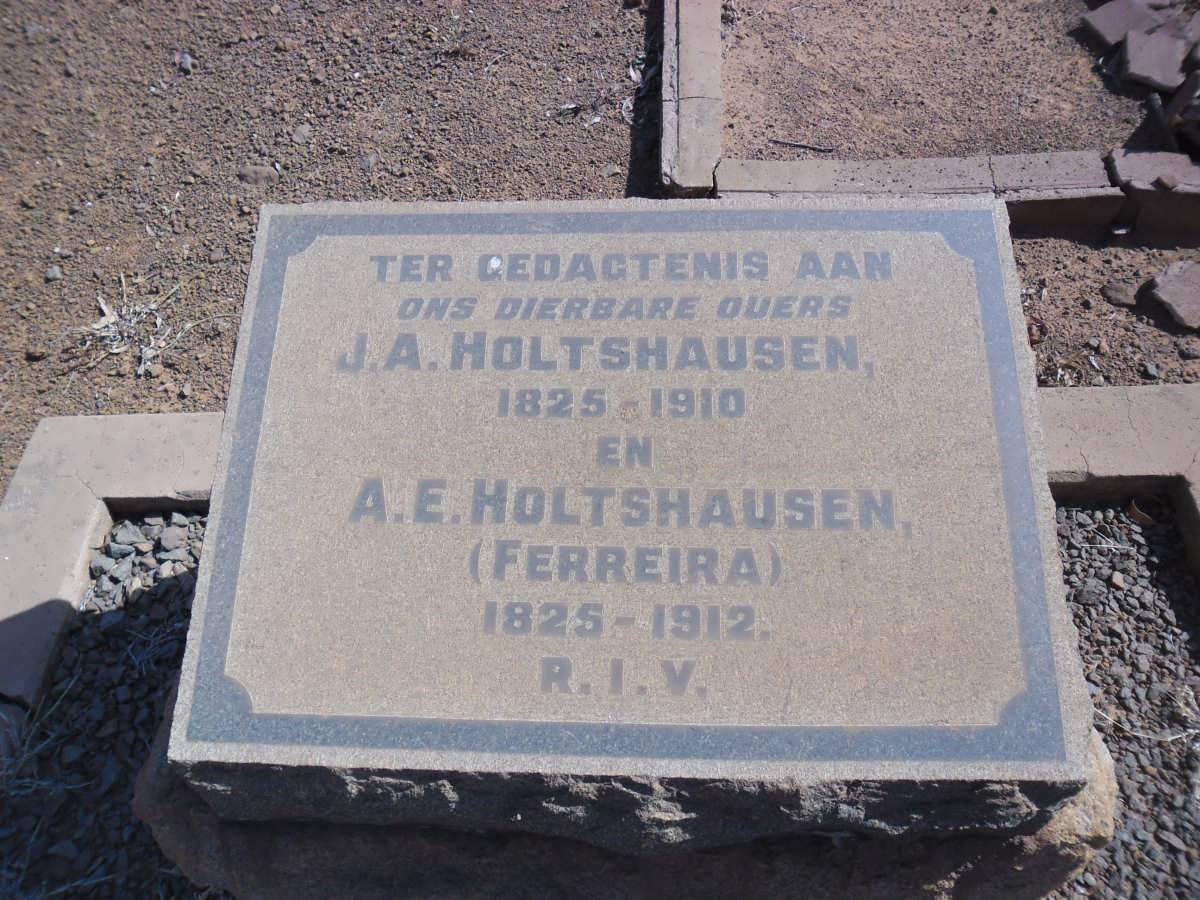 HOLTSHAUSEN J.A. 1825-1910 &amp; A.E. FERREIRA 1825-1912