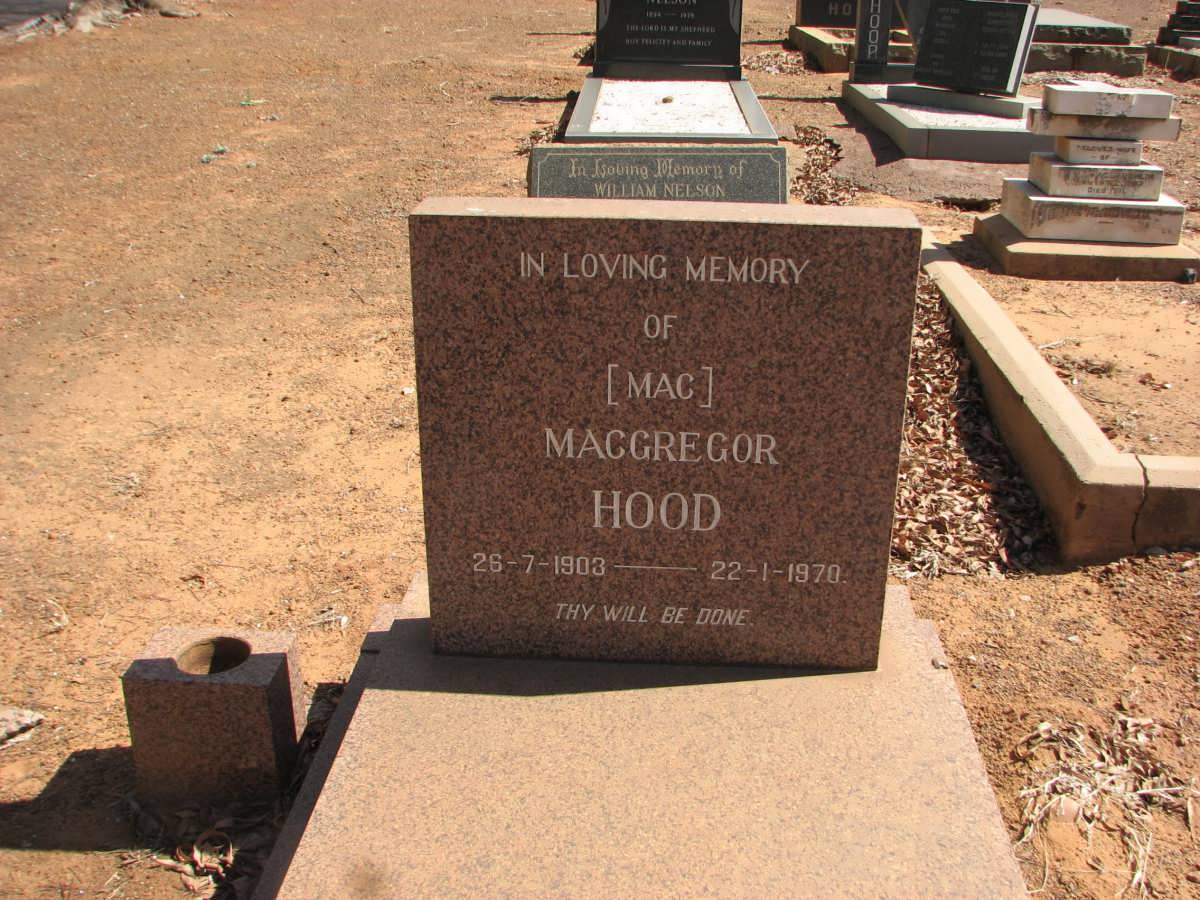 HOOD Macgregor 1903-1970