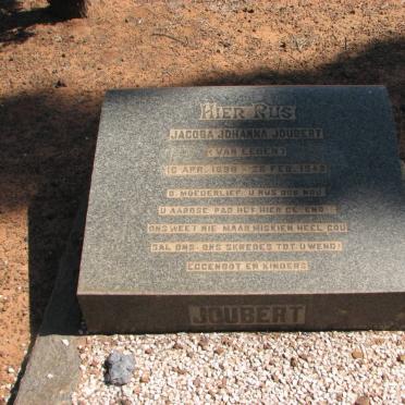 JOUBERT Jacoba Johanna nee VAN EEDEN 189?-1949