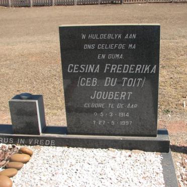 JOUBERT Pierre Jozua Ernst 1910-1996 & Gesina Frederika nee DU TOIT 1914-1997 #2