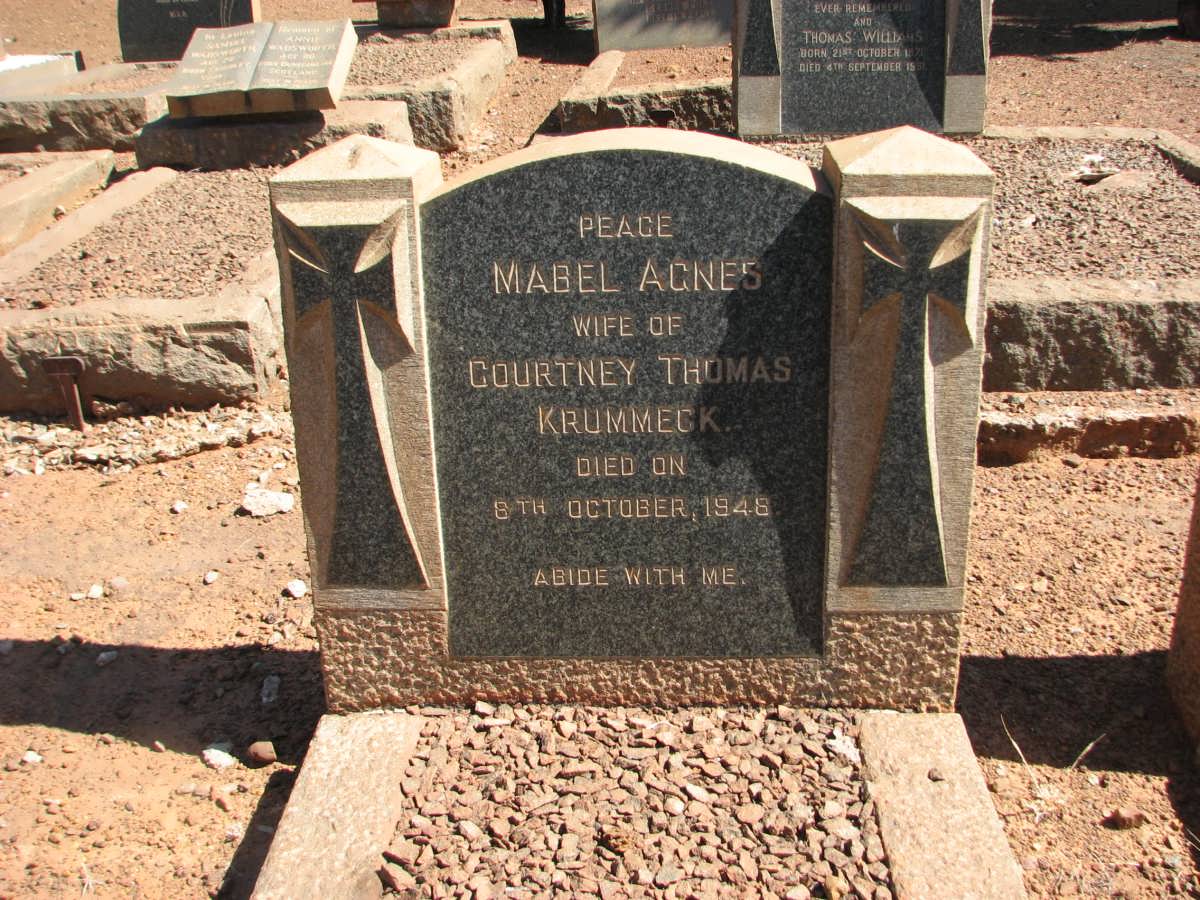 KRUMMECK Mabel Agnes -1948