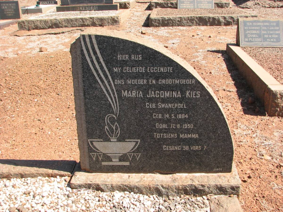 KIES Petrus Jacobus Benjamen 1880-1957 & Maria Jacomina nee SWANEPOEL 1884-1950 #2