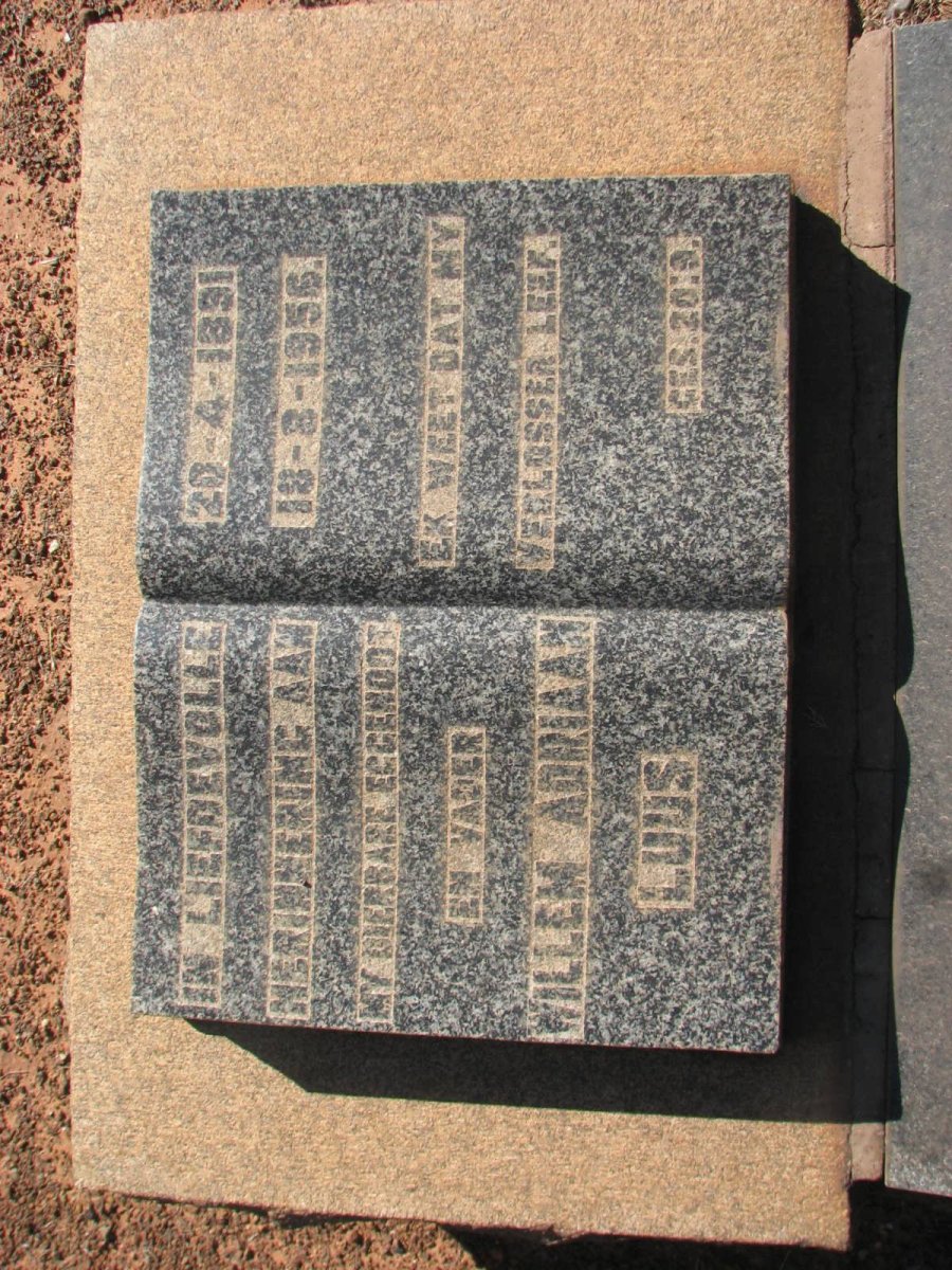 LUUS Willem Adriaan 1891-1956