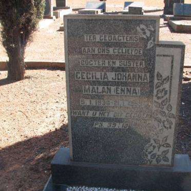 MALAN Cecilia Johanna 1936-1955