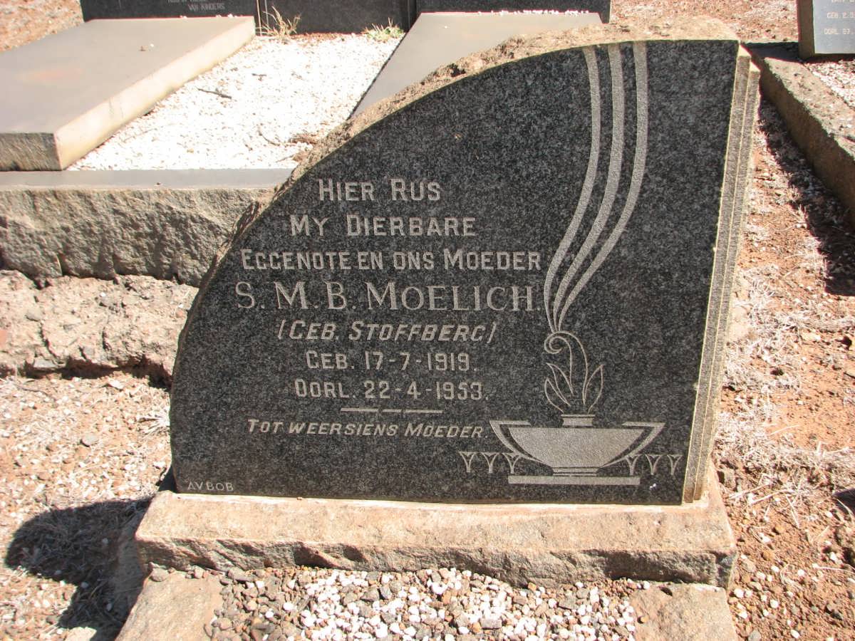 MOELICH S.M.B. nee STOFFBERG 1919-1953