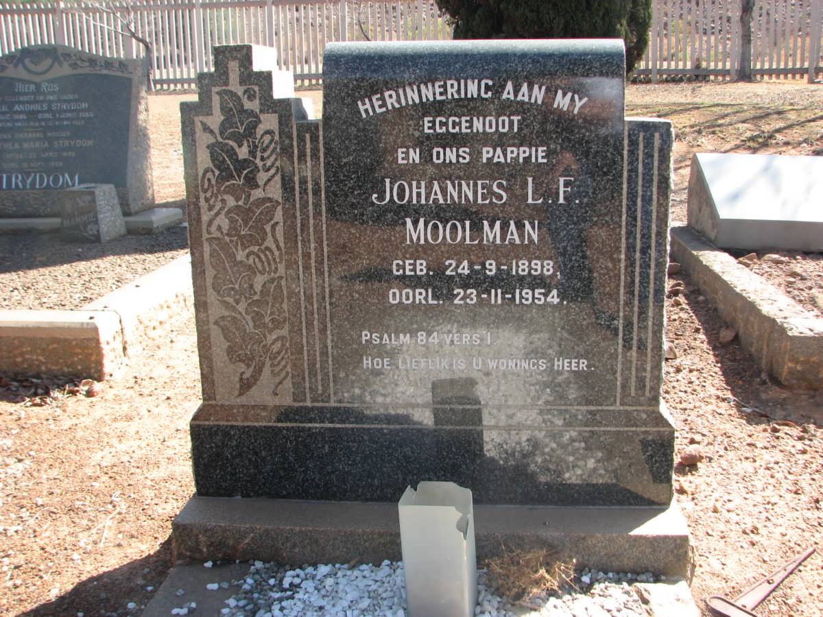 MOOLMAN Johannes L.F. 1898-1954