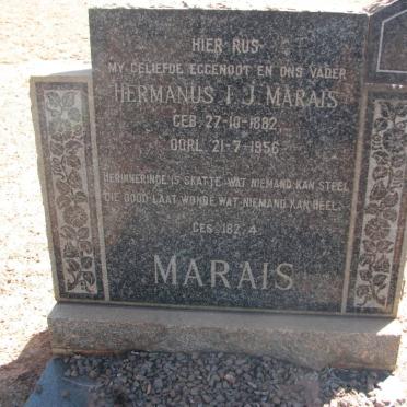 MARAIS Hermanus I.J. 1882-1956 & Maria Johanna nee DE BEER 1887-1971 #1