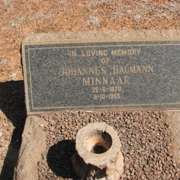 MINNAAR Johannes Haumann 1870-1955