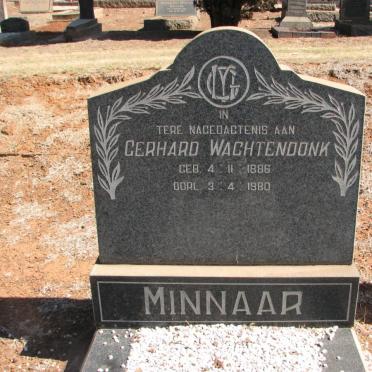 MINNAAR Gerhard Wachtendonk 1886-1980