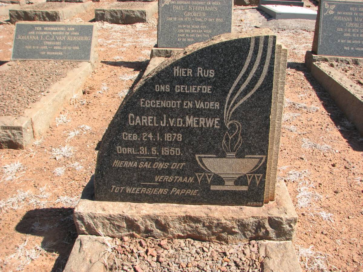 MERWE Carel J., v.d. 1878-1950