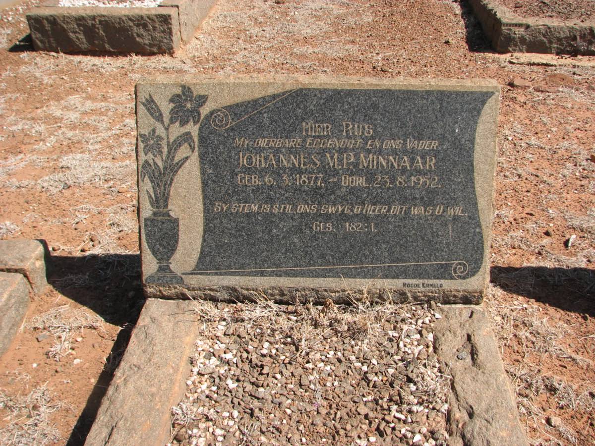 MINNAAR Johannes M.P. 1877-1952