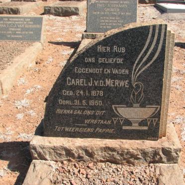 MERWE Carel J., v.d. 1878-1950