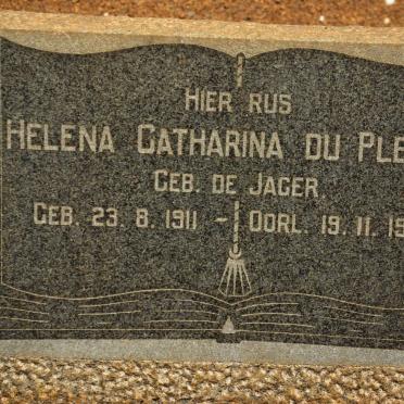 PLESSIS Helena Catharina, du nee DE JAGER 1911-1934