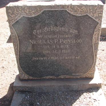 PRINSLOO Nicolaas P. 1879-1953