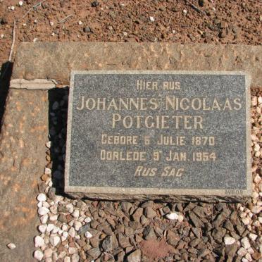 POTGIETER Johannes Nicolaas 1870-1954