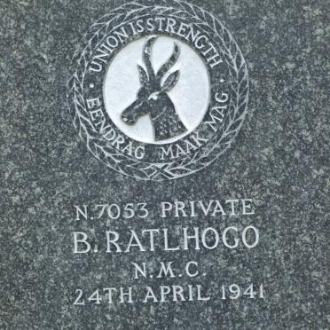 RATLHOGO B. -1941 
