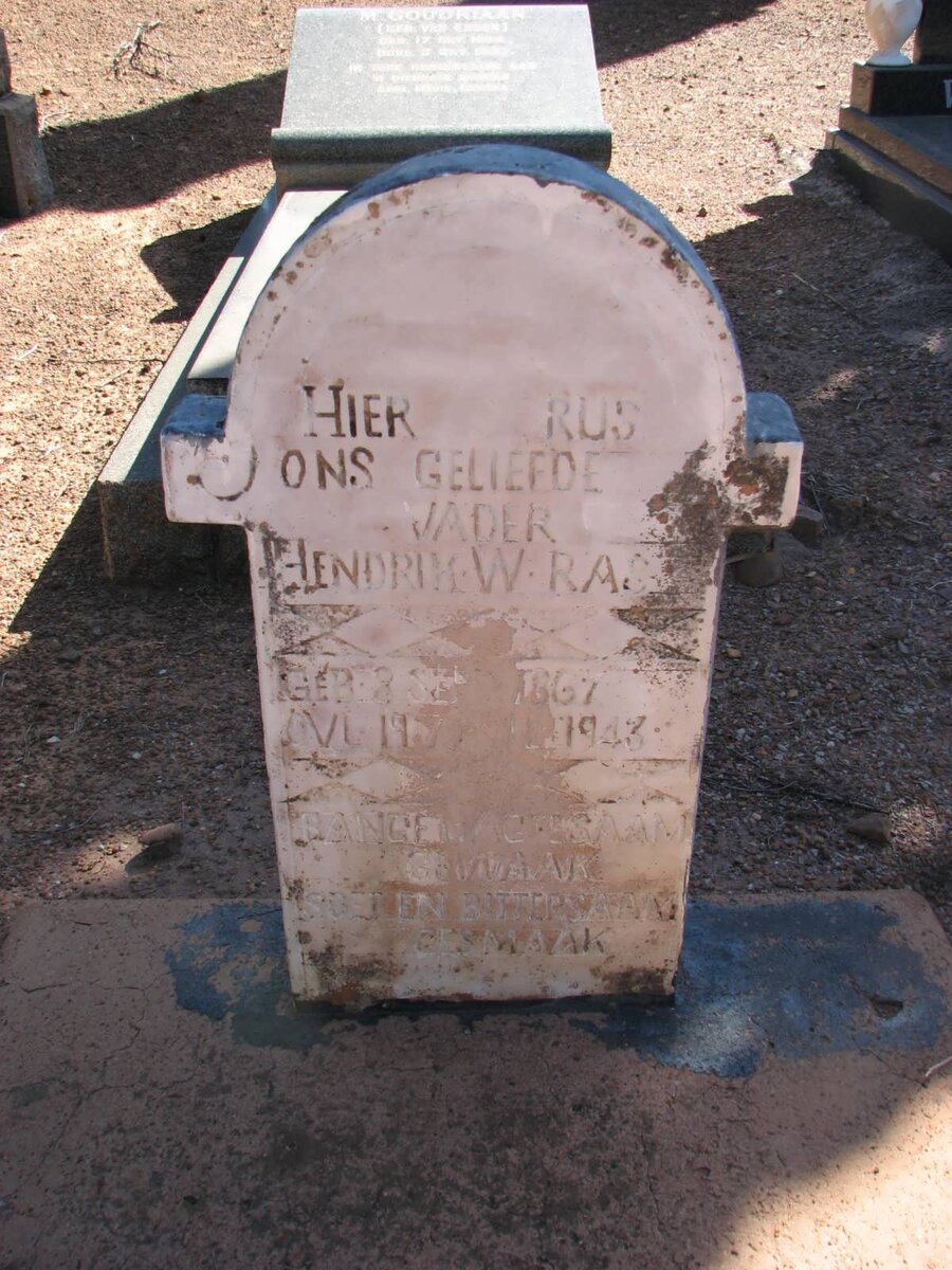 RAS Hendrik W. 1867-1943