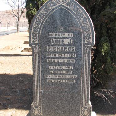 RICHARDS Annie J. 1884-1970