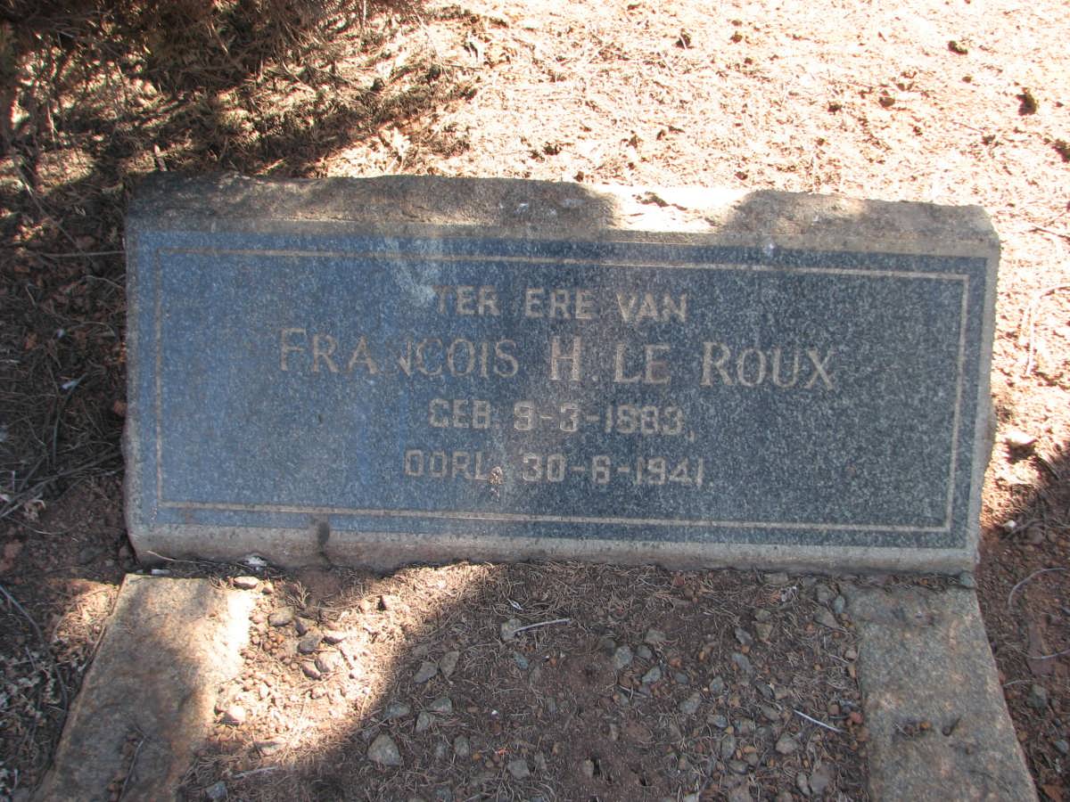 ROUX Francois H., le 1883-1941