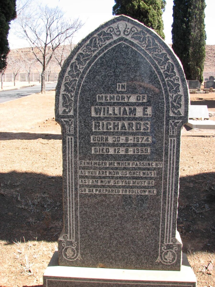 RICHARDS William E. 1874-1959