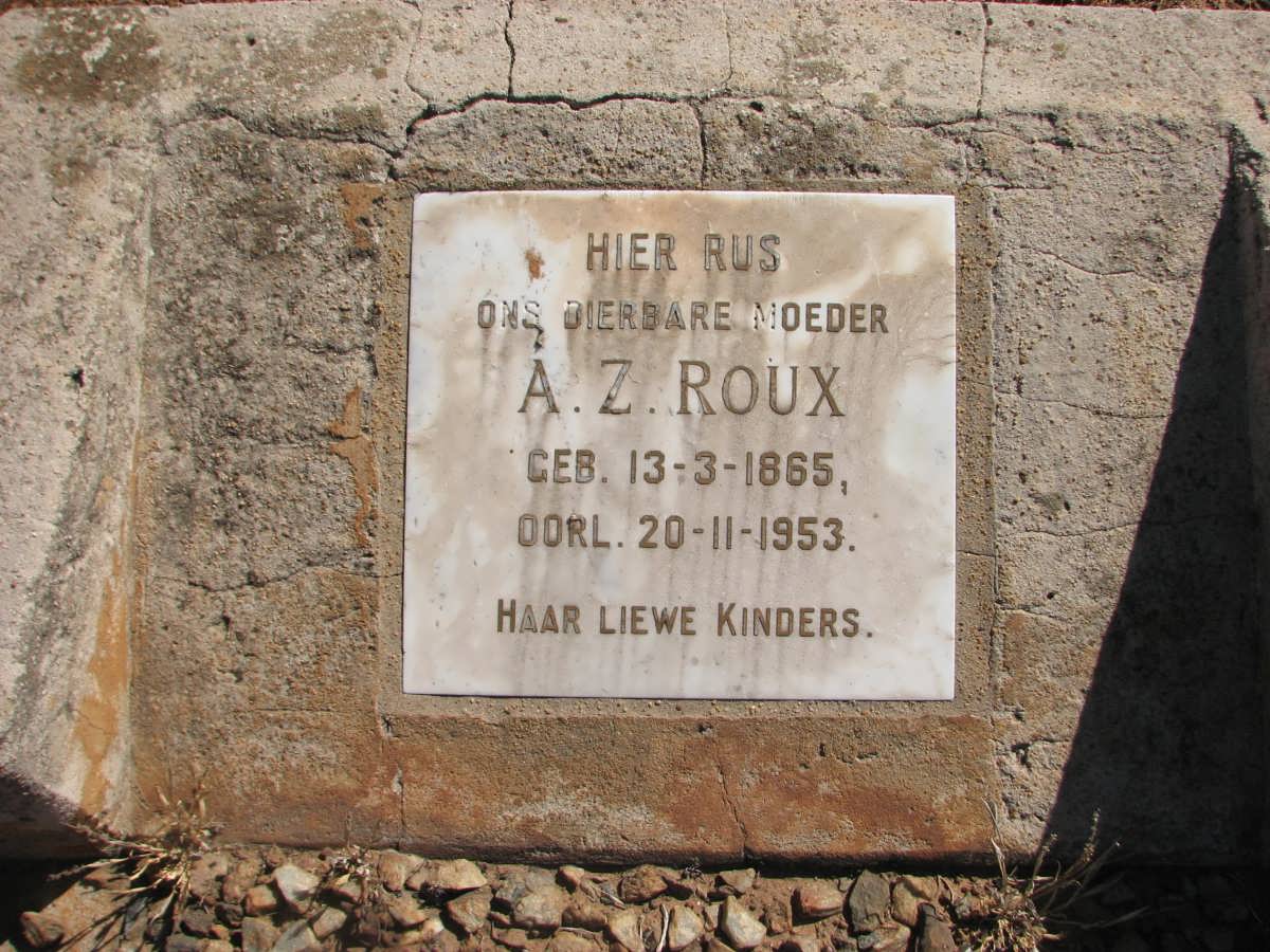 ROUX A.Z. 1865-1953