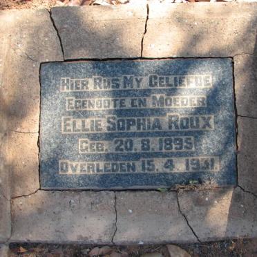 ROUX Ellie Sophia 1895-1931