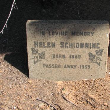 SCHIONNING Helen 1880-1958