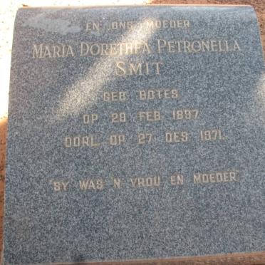SMIT Maria Dorethea Petronella nee BOTES 1897-1971