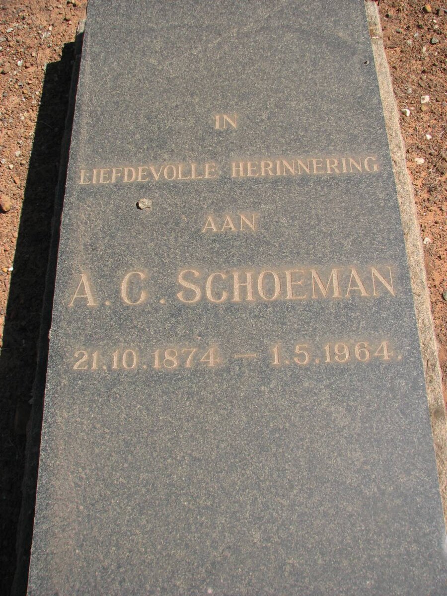 SCHOEMAN A.C. 1874-1964