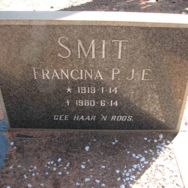 SMIT Francina P.J.E. 1919-1980
