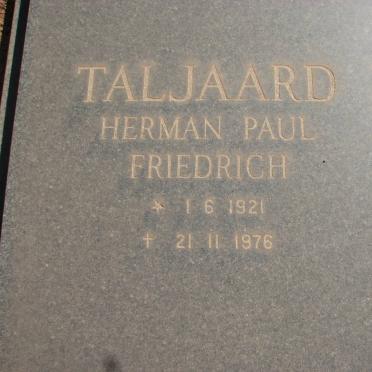 TALJAARD Herman Paul Friedrich 1921-1976